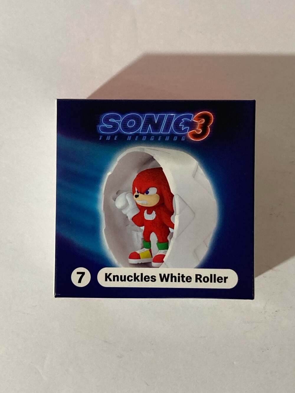 McDonald's Sonic The Hedgehog 3 Happy Meal Toy #7 Knuckles White Roller